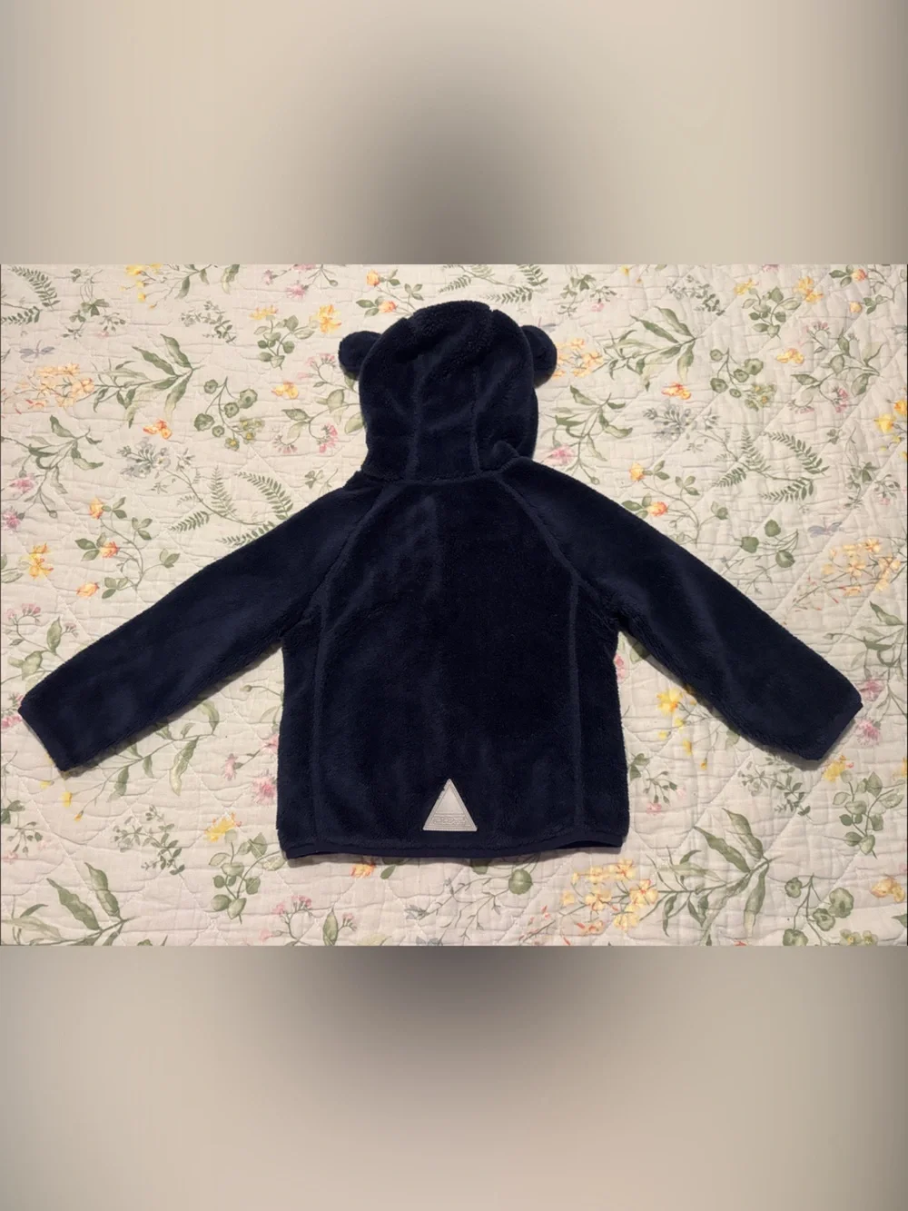 L.L. Bean Navy Blue Kids Fleece Hoodie with Ear Details